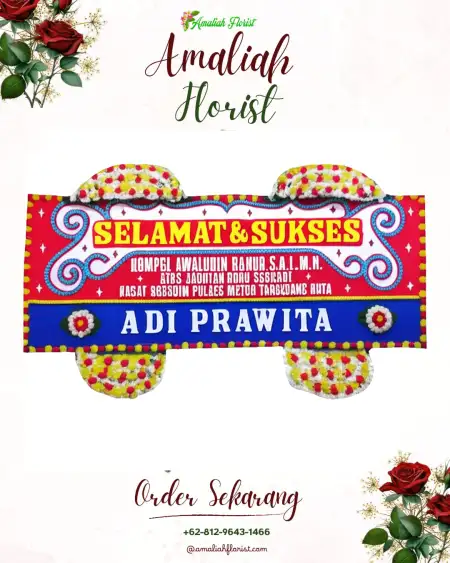 Papan Bunga Ucapan Selamat Purbosono